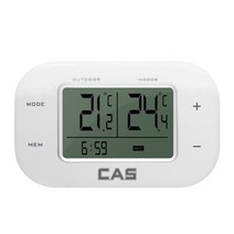 카스 디지털 냉장고 온도계 T014R 내부 외부 동시 표시 시계, 1개