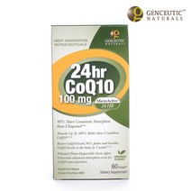 젠시어틱내츄럴스 24hr CoQ10 100mg 글루텐 프리 비건 브이캡, 60개입, 1개, 60정