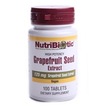 Nutribiotic 그레이프프루트 시드 추출물 125mg 타블렛, 100개입, 1개