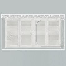 다샵 창문형 지퍼식 EVA 방풍 바람막이 에어캡, 투명
