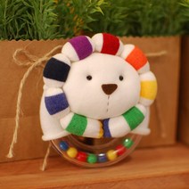 어흥사자 도너츠 딸랑이 DIY (3색실 포함), 1개