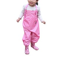 [플리에] 놀이복(멜빵형)_하트땡땡이, 핑크