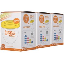 [베베앤맘] 밀폐형 이유식 보관용기 4p, 150ml, 3개