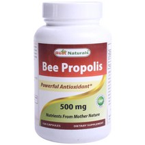 베스트네츄럴스 비 프로폴리스 500mg 캡슐, 120개입, 1개