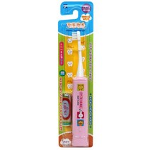 엠제이씨 애니멀 베이비 전동칫솔, 핑크, 1개