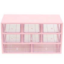 하라코리아 3단 8칸 다용도정리함 MB-3DP-8 41.2 x 21.7 x 22.5 cm, 핑크, 1개