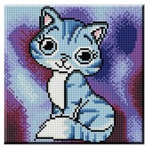큐브아트 보석 십자수, 귀여운냥이, 1개