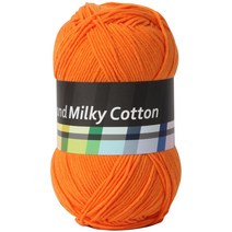 브랜드얀 밀키코튼 뜨개실 120g, 52오렌지, 1개