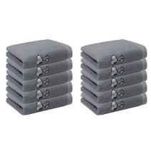 송월타월 송월갤러리 스누피리버 145g 면사, 회색, 10매