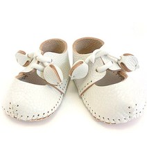 플레이몰 여아용 아동용 베지터블 가죽 방울엔젤슈즈 DIY키트, 화이트