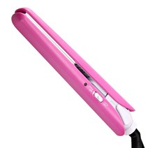 엘라 락잠금 휴대용 미니 고데기 EMS-7115, 핑크