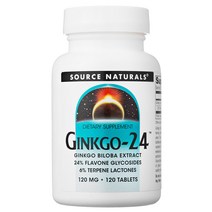Source Naturals 소스내츄럴스 징코-24 타블렛, 120개입, 1개
