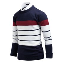 다꾸앙 남성용 멀티 단가라 긴팔 니트