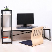 블루밍홈 심플 H형 좌식책상, 메이플