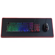 지클릭커 게이밍 키보드 + 마우스 + 장패드 세트, GMK-230, 혼합색상, 일반형