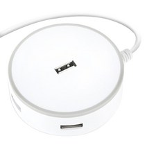 COSY 드럼 USB 4포트 허브 JUH3095, 화이트
