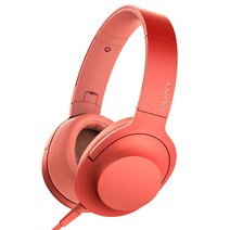 소니 hear on 2 HRA 프리미엄 헤드폰, 트와일라잇 레드, MDR-H600A