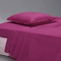 라흐두뜨 BEST 프리워시드 퓨어 린넨 홑이불, fuchsia