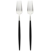 큐티폴 고아 디너 포크, 블랙, 2개