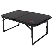 엣지하우스 슬림 2폴딩 테이블 EHF-9105, 블랙