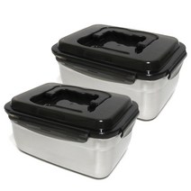키친아트 스텐 김치통, 2개, 1.9L