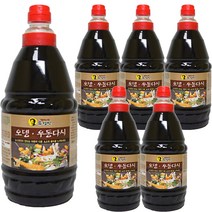 절대미각유경빈 오뎅 우동다시, 1.8L, 6개