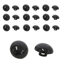 코코 하프단추 13 mm, 블랙, 20개
