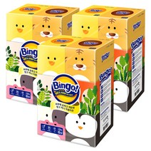 빙고 미니 천연펄프 미용티슈 2겹, 6개입, .3개