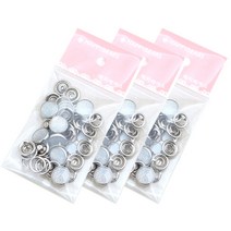 해피베어스 뚜껑 캡가시도트 단추, 오색펄진주, 3팩