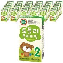 베지밀 토들러 프리미엄 2단계 아기두유 190ml, 콩원액, 64개입