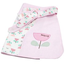 큐비앤맘 달퐁 튤립 7부 포대기, 핑크
