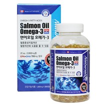 네추럴라이즈 연어오일 오메가-3, 연어오일 오메가3D 300캡슐, 1박스