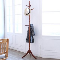 베스트리빙 원목 옷걸이 행거, 월넛