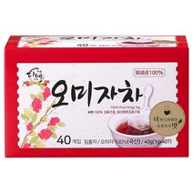 다예 순수 100 오미자차 티백, 1g, 40개입