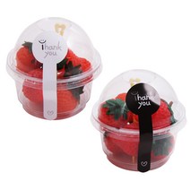 D-7 210ml 투명 다용도 디저트컵 데코SET 스마일땡큐롤리팝 + 칼라미니포크(랜덤) 각 50개, 50세트, 1개입