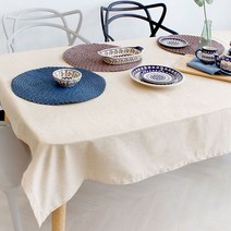 팔공티앤씨 리빙엠 모던 방수 테이블보, 베이지, 6인(200 x 130cm)