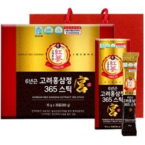 정원삼 6년근 고려홍삼정 365스틱 궁 30개입   쇼핑백, 300g, 1세트