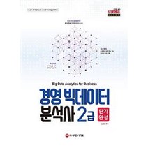 [시대고시기획]경영 빅데이터 분석사 2급 단기완성, 시대고시기획
