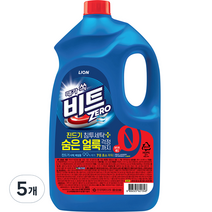 비트 제로 진드기 침투세탁 플러스 액상세제 일반용 본품, 5개, 4L