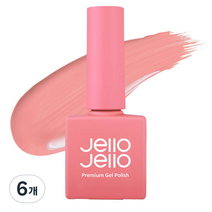 젤로젤로 프리미엄 젤 폴리쉬 10ml, JC-07 라이트코랄, 6개