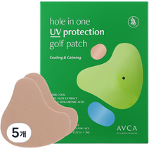 아브카 홀인원 자외선 차단 골프 선패치 2패치 x 5p, 17.5g, 5개