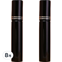 심플 유광 향수 미니 공병 10ml, 블랙, 8개