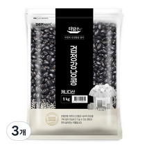더담은 검정강낭콩, 3개, 1kg