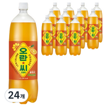 오란씨 오렌지 탄산음료, 1.5L, 24개