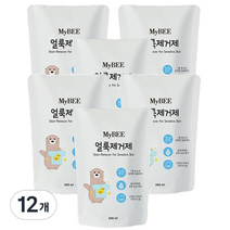 마이비 자연품은 얼룩제거제 리필 유아 세제, 300ml, 12개