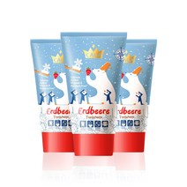 카가 유아용 무불소 치약 딸기향, 50ml, 3개