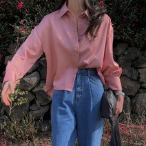 모코블링 봄무드 새틴 블라우스