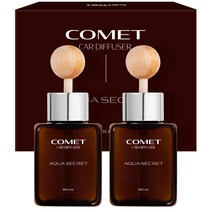 코멧 차량용 디퓨저 80ml, 아쿠아시크릿, 2입