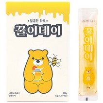 꿀이데이 휴대용 벌꿀스틱, 12g, 25개