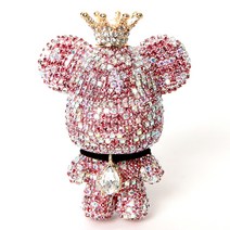 도그독 차량용 방향제 큐빅베어 핑크 레몬라벤더, 1개입, 1개